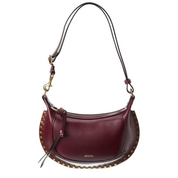 Isabel Marant Handbags - Isabel Marant Oskan Moon Leather Shoulder Bag, Red